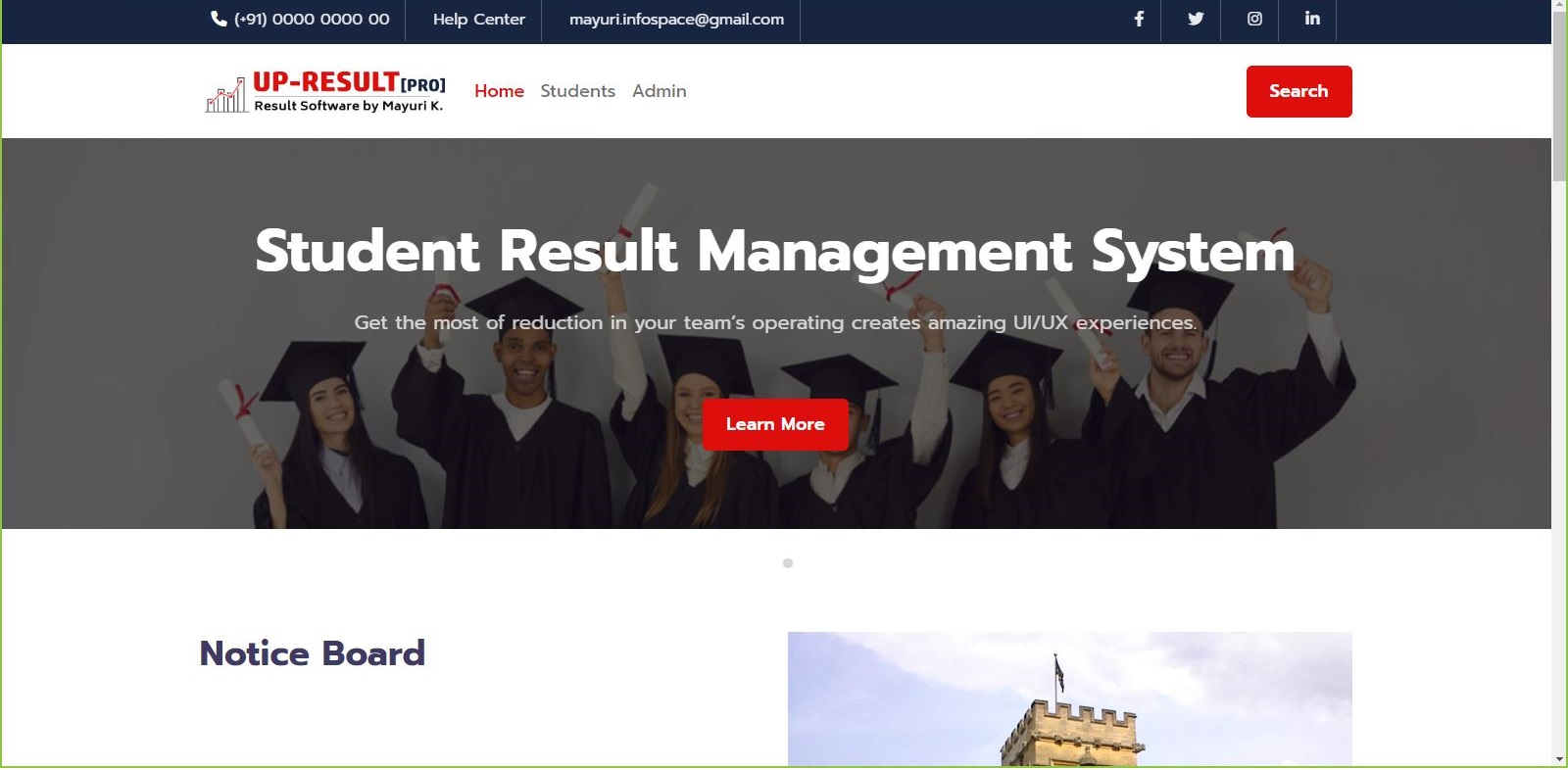 Best Student Result Management System Project Source Code In PHP And 